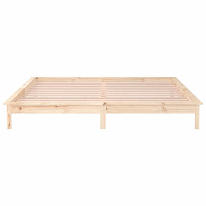 vidaXL LED Bed Frame 120x200 cm Solid Wood