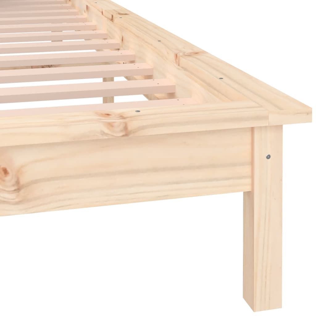 vidaXL LED Bed Frame 120x200 cm Solid Wood