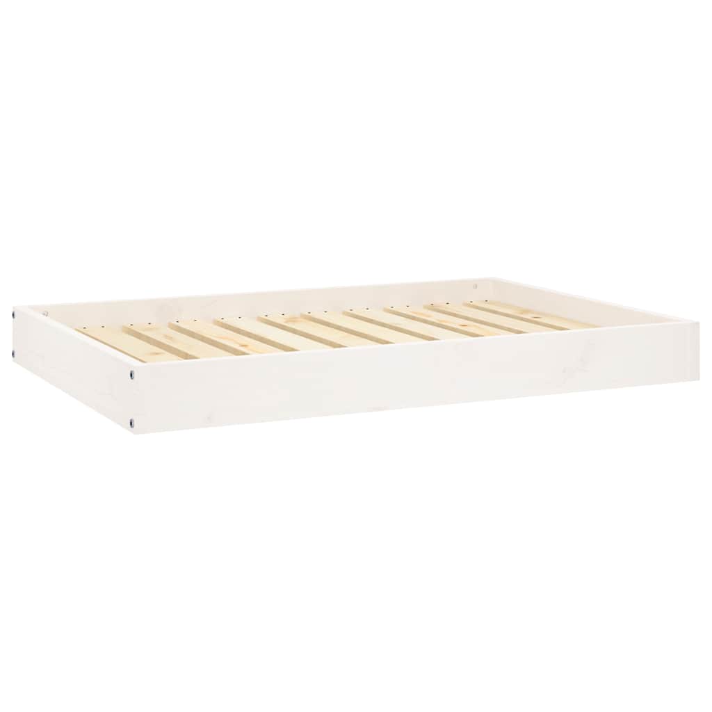 Dog Bed 51,5x44x9 cm Solid Wood Pine White