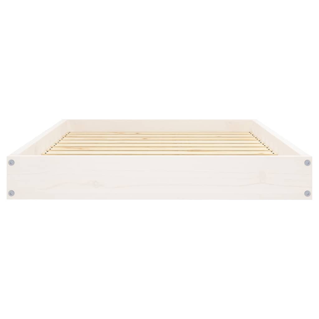 Dog Bed 51,5x44x9 cm Solid Wood Pine White