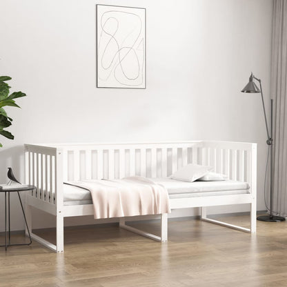 Day Bed without Mattress Solid Wood Pine White 90 cm 200 cm