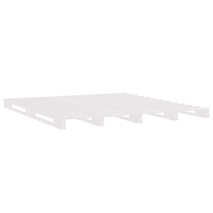 Pallet Bed without Mattress Solid Wood Length 200 cm White 140 cm