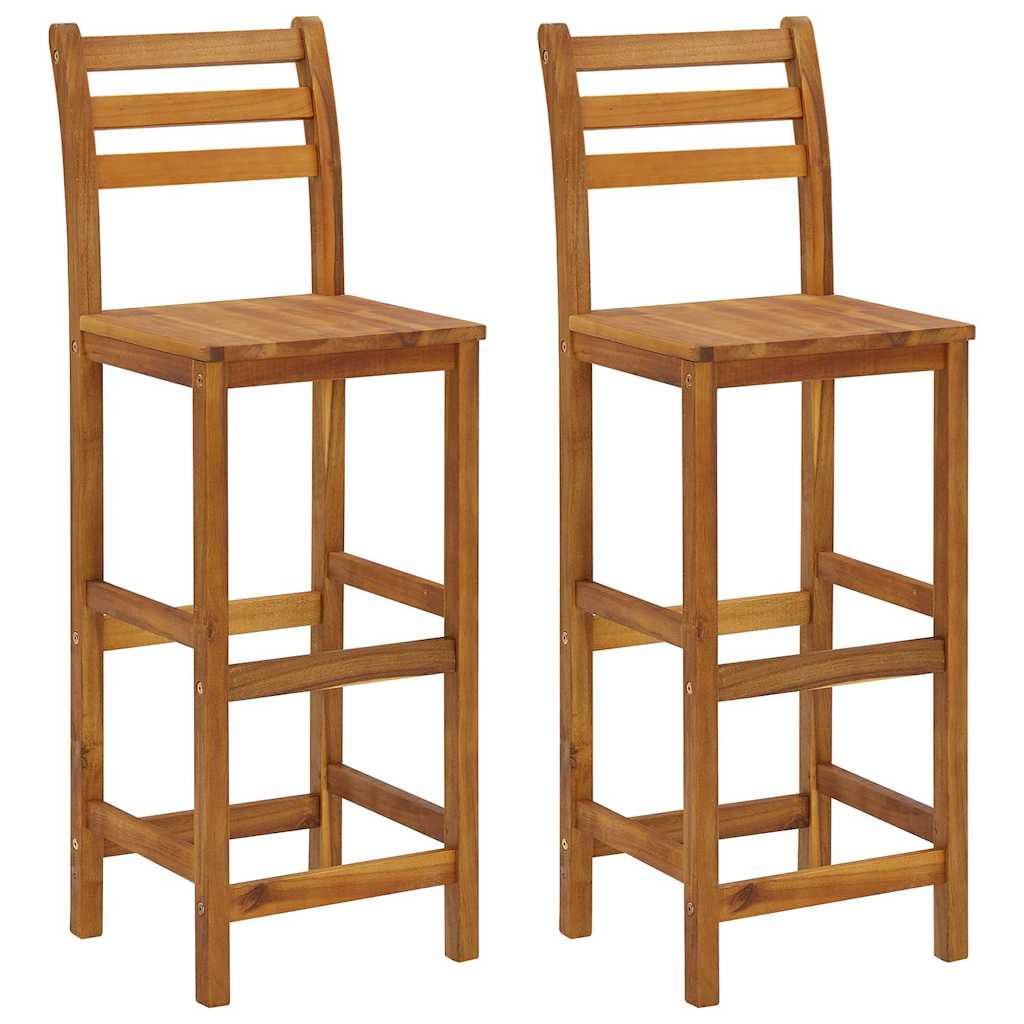 vidaXL 3 Piece Garden Bar Set Solid Wood Acacia 6