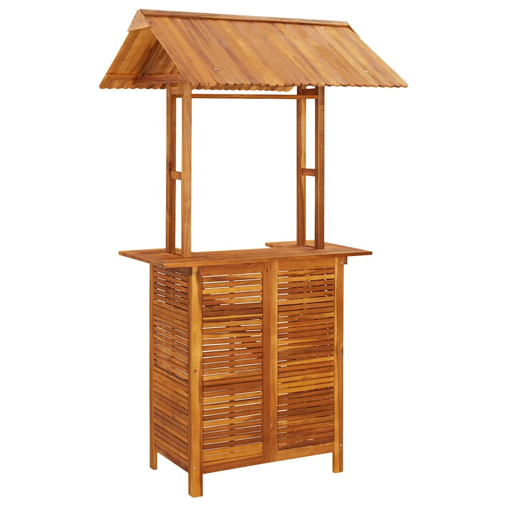 vidaXL 3 Piece Garden Bar Set Solid Wood Acacia 4