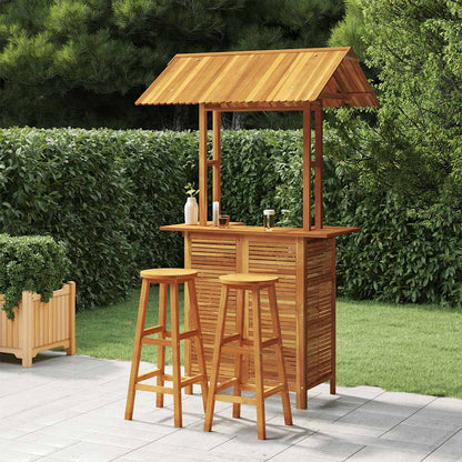 vidaXL 3 Piece Garden Bar Set Solid Wood Acacia 1