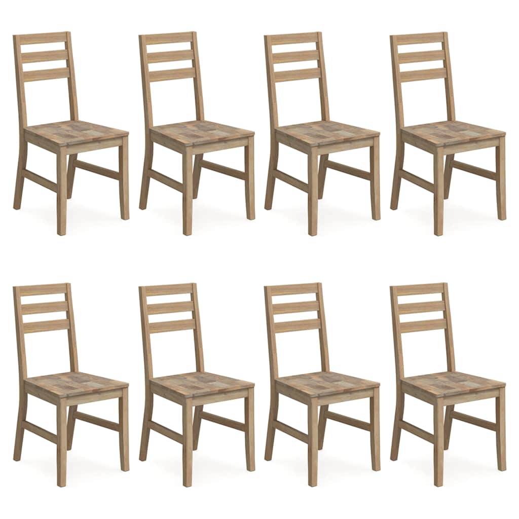 vidaXL Dining Chairs 8 pcs Solid Wood Acacia 2