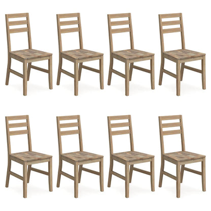 Dining Chairs Solid Acacia Wood 8