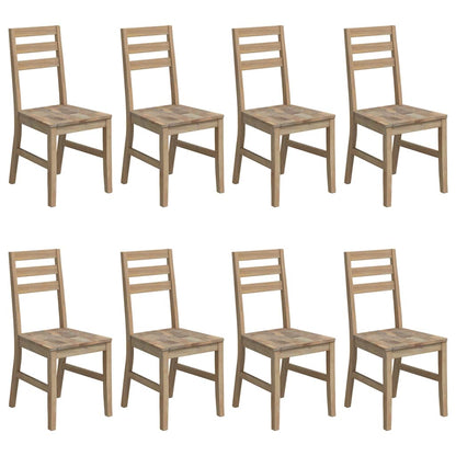 Dining Chairs Solid Acacia Wood 8
