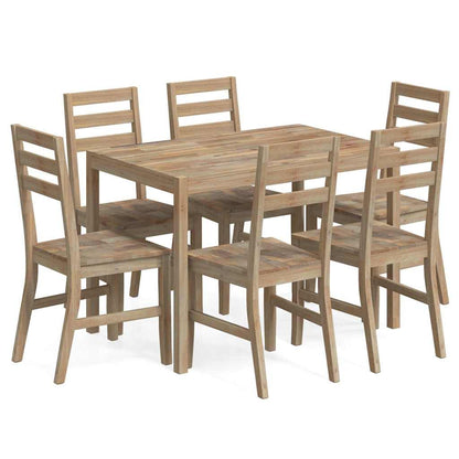 vidaXL 7 Piece Dining Set Solid Wood Acacia 2