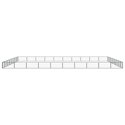 vidaXL 36-Panel Dog Playpen Black 100x50 cm Powder-coated Steel 2