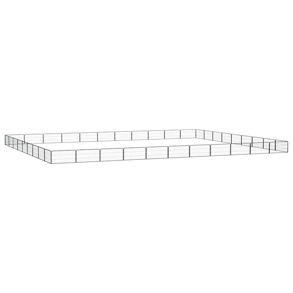 vidaXL Dog Playpen | Black | Powder-coated Steel | Large | Expandable 1