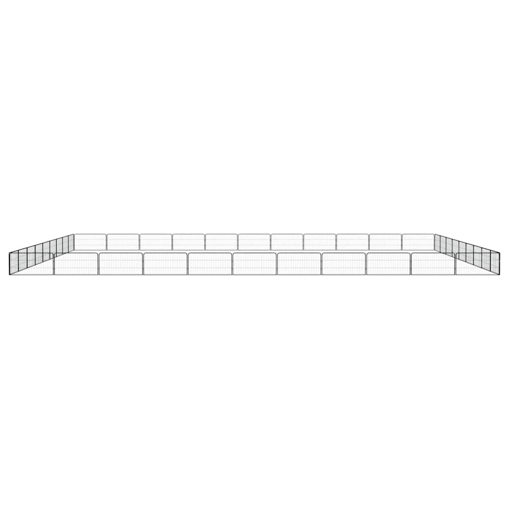vidaXL Dog Playpen | Black | Powder-coated Steel | Large | Expandable 2