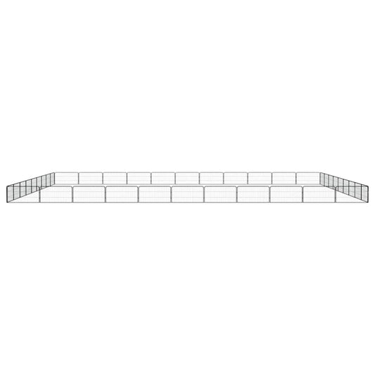 vidaXL Dog Playpen | Black | Powder-coated Steel | Large | Expandable 2