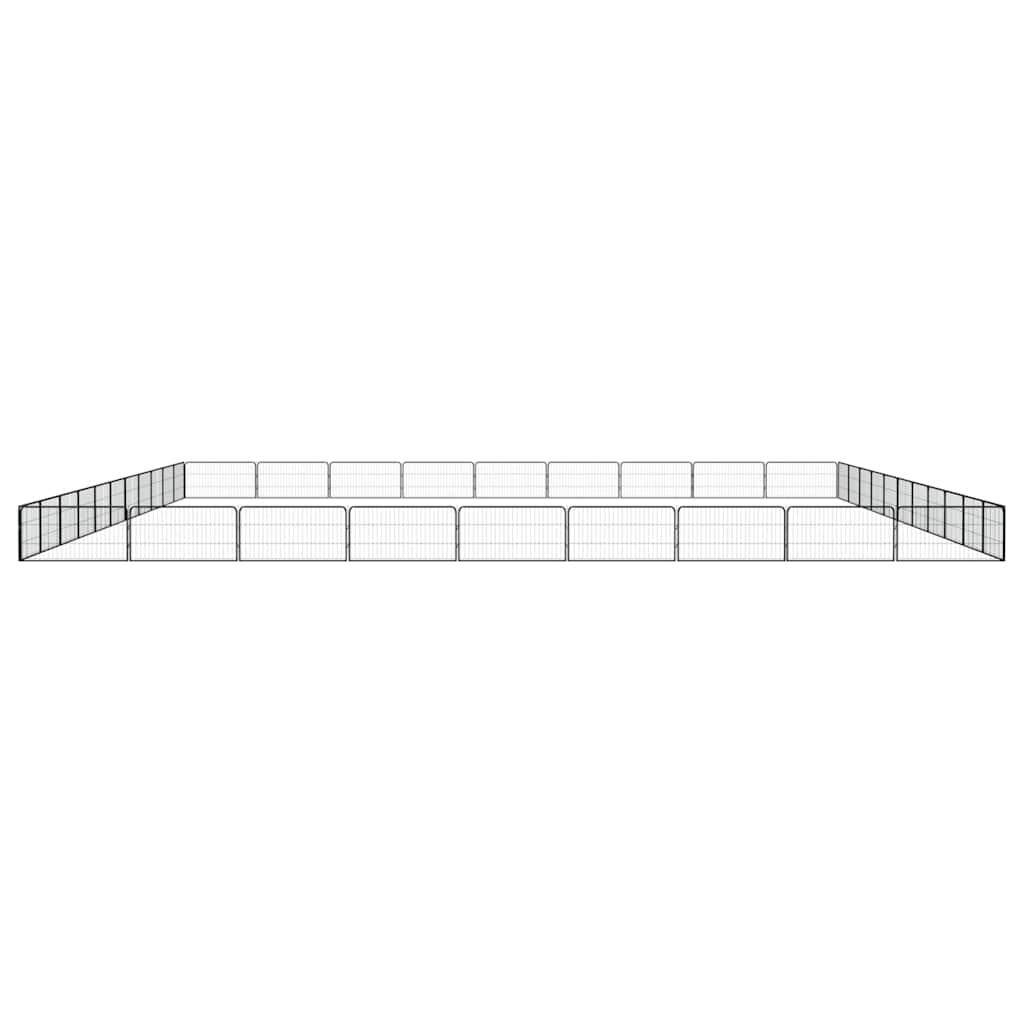 vidaXL Dog Playpen | Black | Powder-coated Steel | Large | Expandable 4