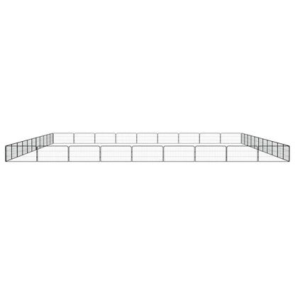 vidaXL Dog Playpen | Black | Powder-coated Steel | Large | Expandable 4