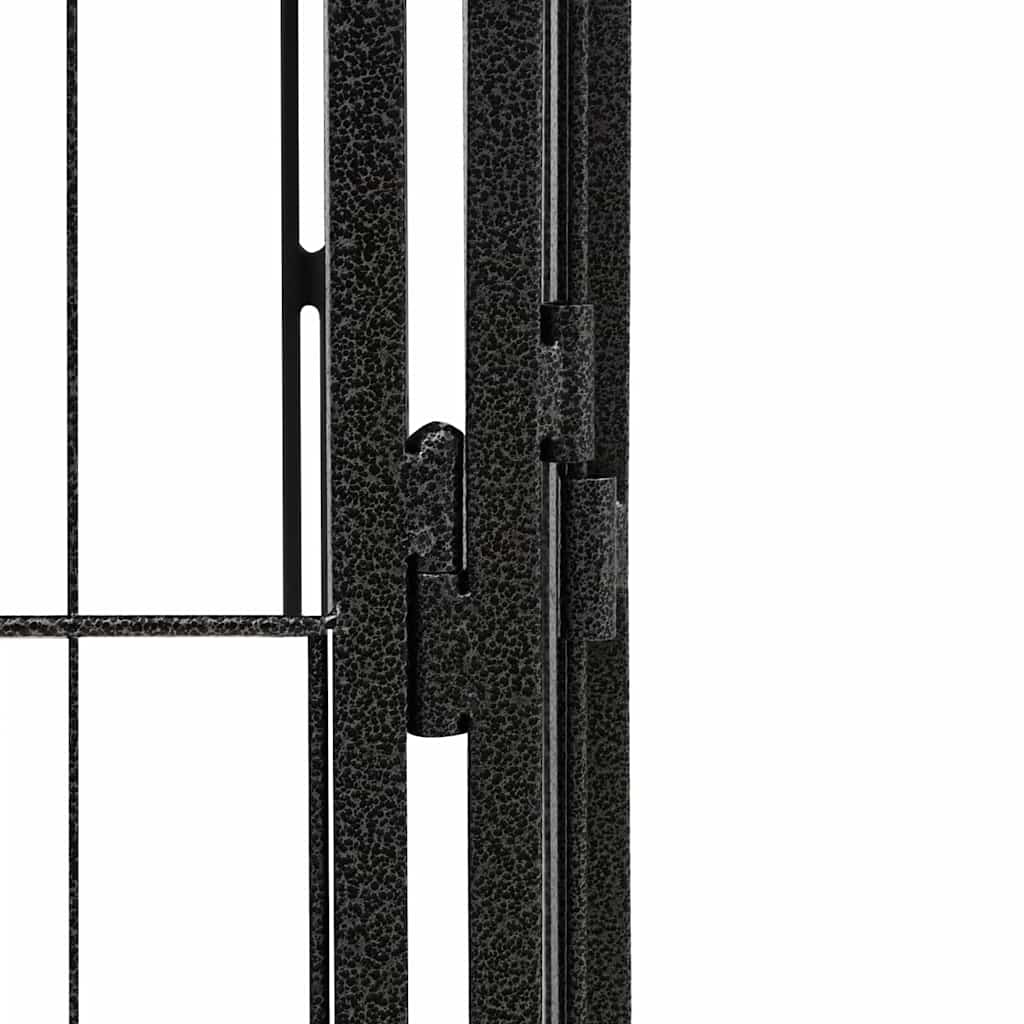 vidaXL Dog Playpen | Black | Powder-coated Steel | Large | Expandable 5