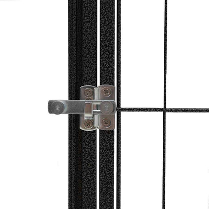 vidaXL 40-Panel Dog Playpen Black 100x50 cm Powder-coated Steel 4