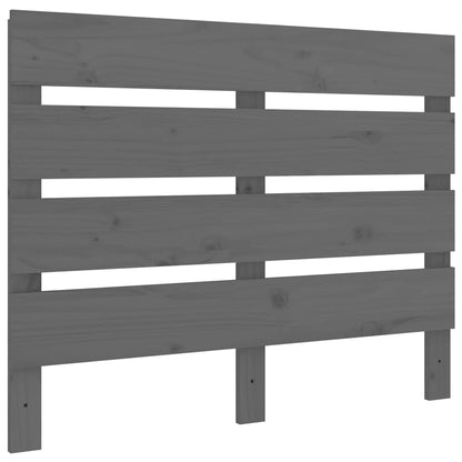 vidaXL Bed Frame Grey 75x190 cm Small Single Solid Wood Pine