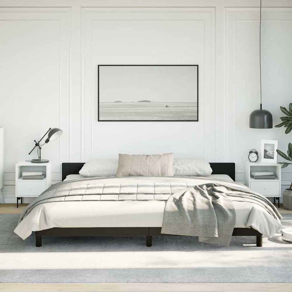 vidaXL Bed Frame without Mattress Faux Leather