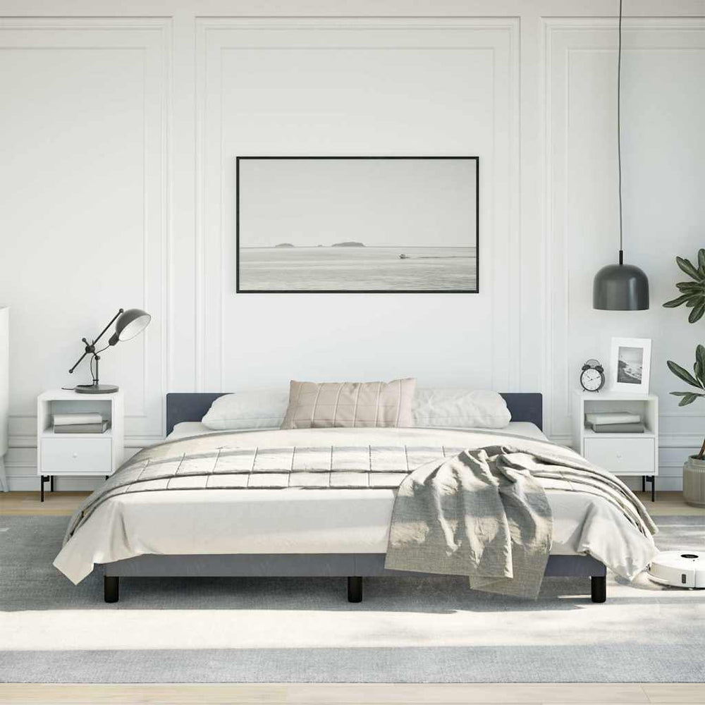 vidaXL Bed Frame without Mattress Velvet