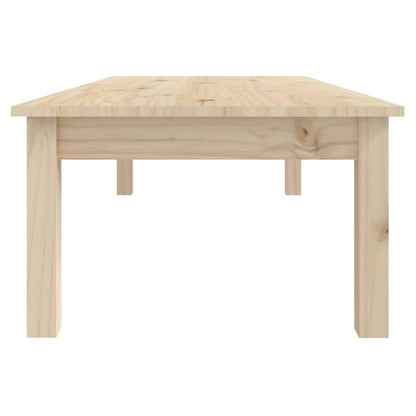 Coffee Table Solid Wood Pine Height 30 cm Natural