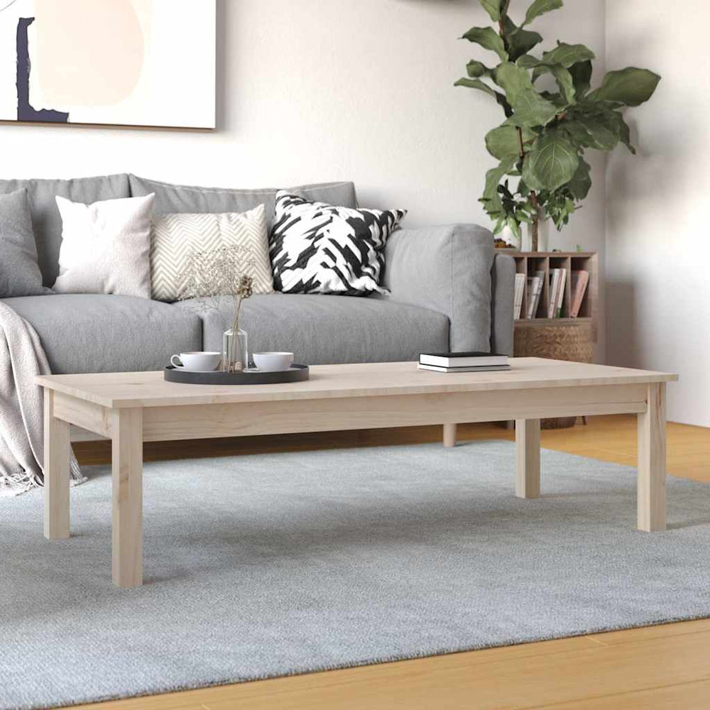 vidaXL Coffee Table Solid Wood Pine Height 30 cm