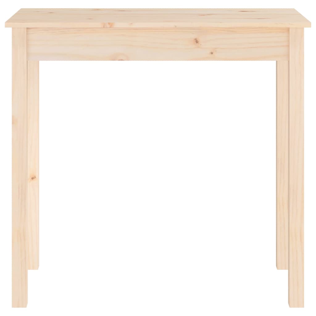 Console Table 80x40x75 cm Solid Wood Pine Natural 80 cm
