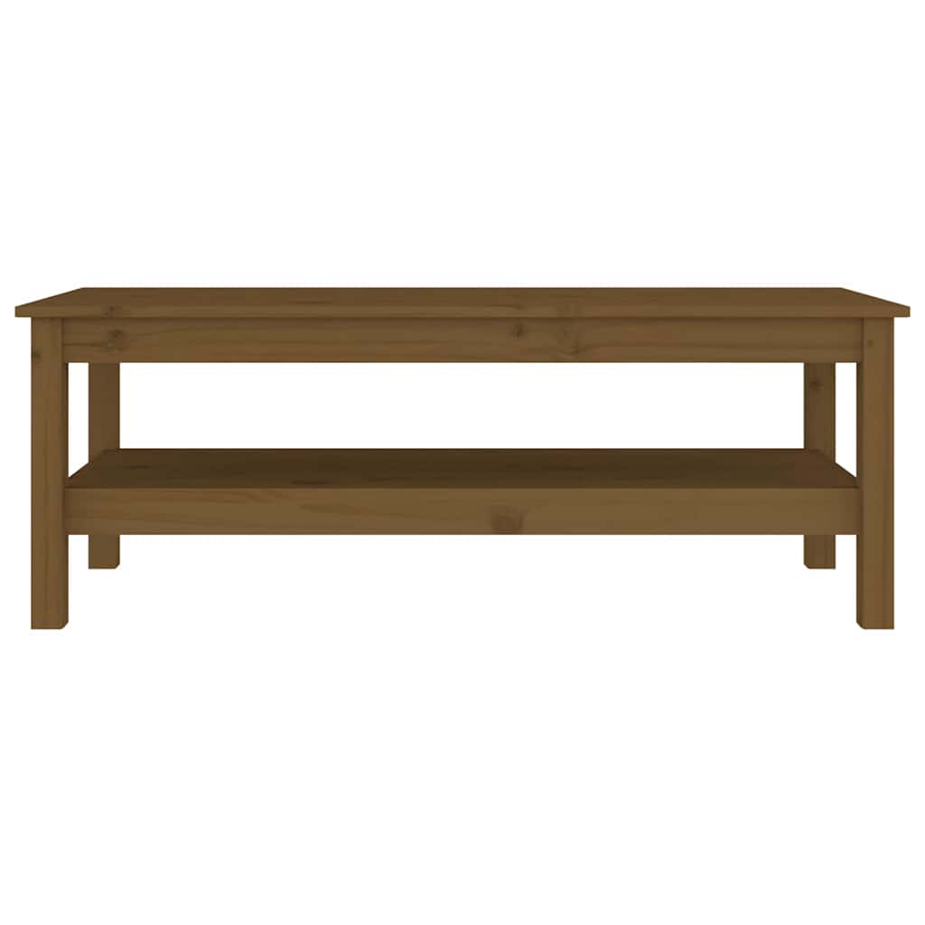 Coffee Table Solid Wood Pine Honey brown 110 cm 50 cm