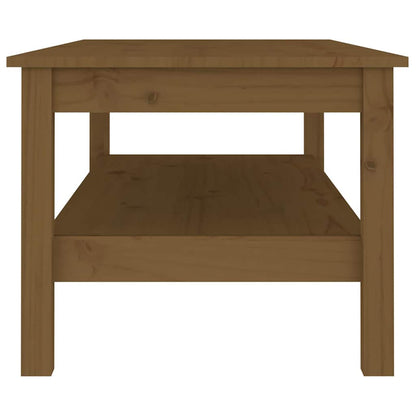 Coffee Table Solid Wood Pine Honey brown 110 cm 50 cm