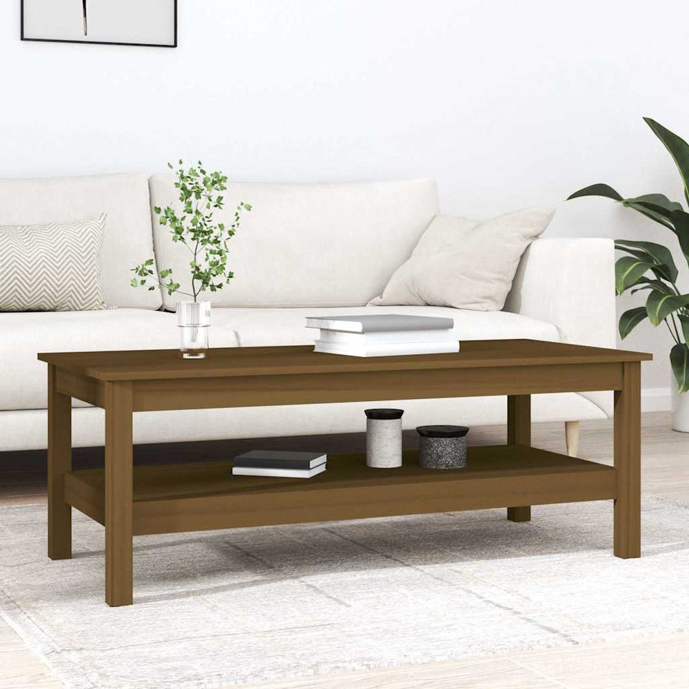 vidaXL Coffee Table Solid Wood Pine