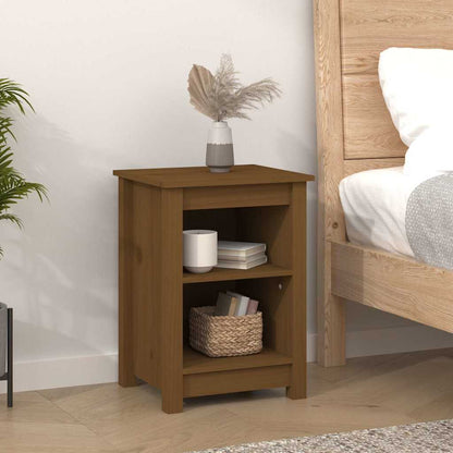 Bedside Cabinets 40x35x55 cm Solid Wood Pine Honey brown