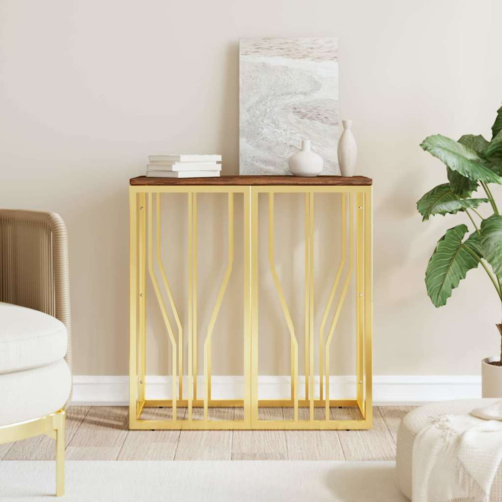 vidaXL Console Table 70x30x70 cm Stainless Steel