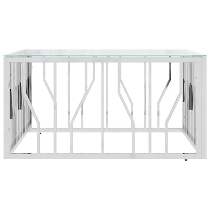 Coffee Table 80x80x40 cm Stainless Steel Silver
