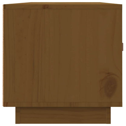 TV Cabinet 80x34x35 cm Solid Wood Pine Honey brown
