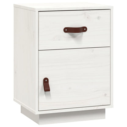 vidaXL Bedside Cabinets 2 pcs White 40x34x55 cm Solid Wood Pine