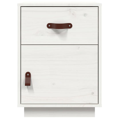 vidaXL Bedside Cabinets 2 pcs White 40x34x55 cm Solid Wood Pine