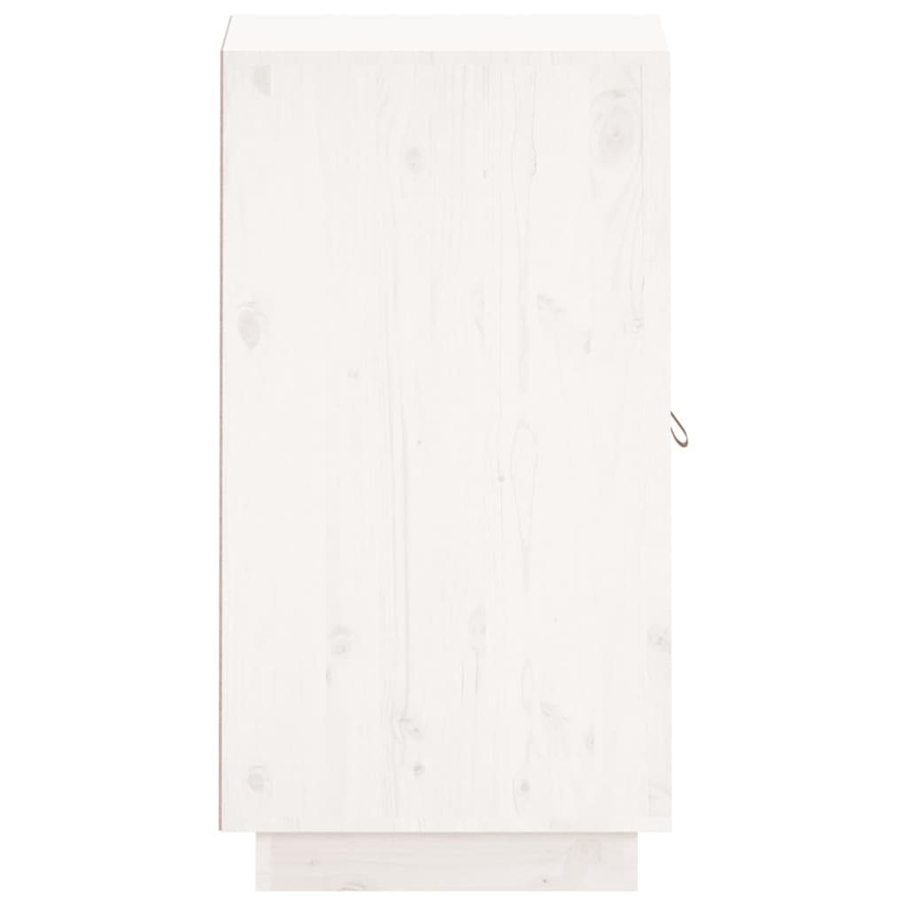 vidaXL Sideboard White 34x40x75 cm Solid Wood Pine