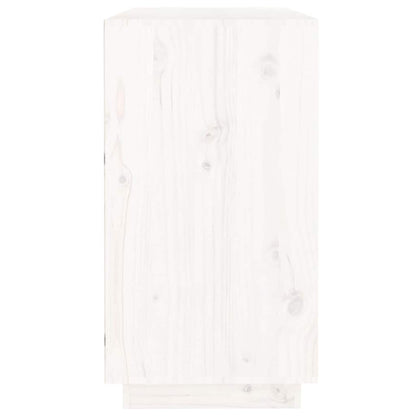 Sideboard 100x40x75 cm Solid Wood Pine White