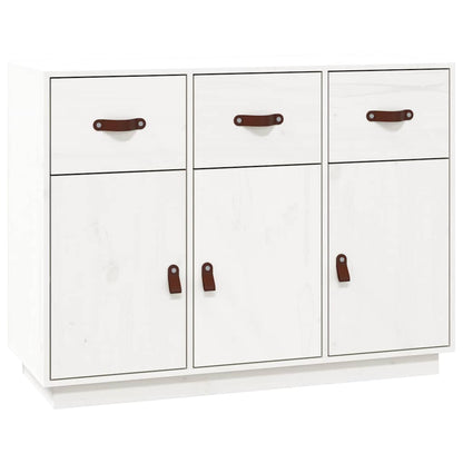 Sideboard 100x40x75 cm Solid Wood Pine White
