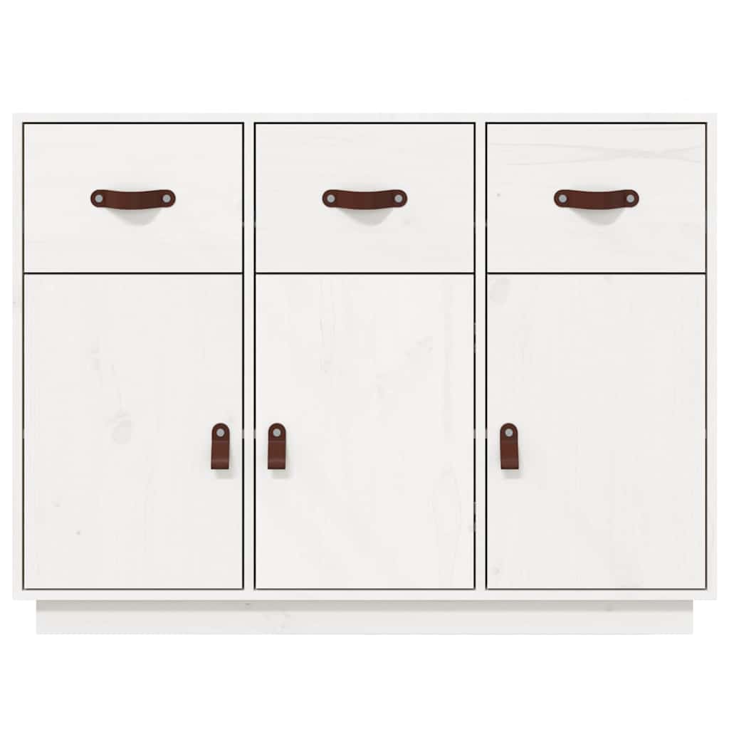 Sideboard 100x40x75 cm Solid Wood Pine White