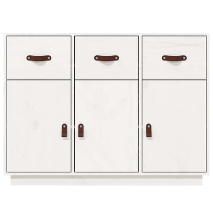 Sideboard 100x40x75 cm Solid Wood Pine White
