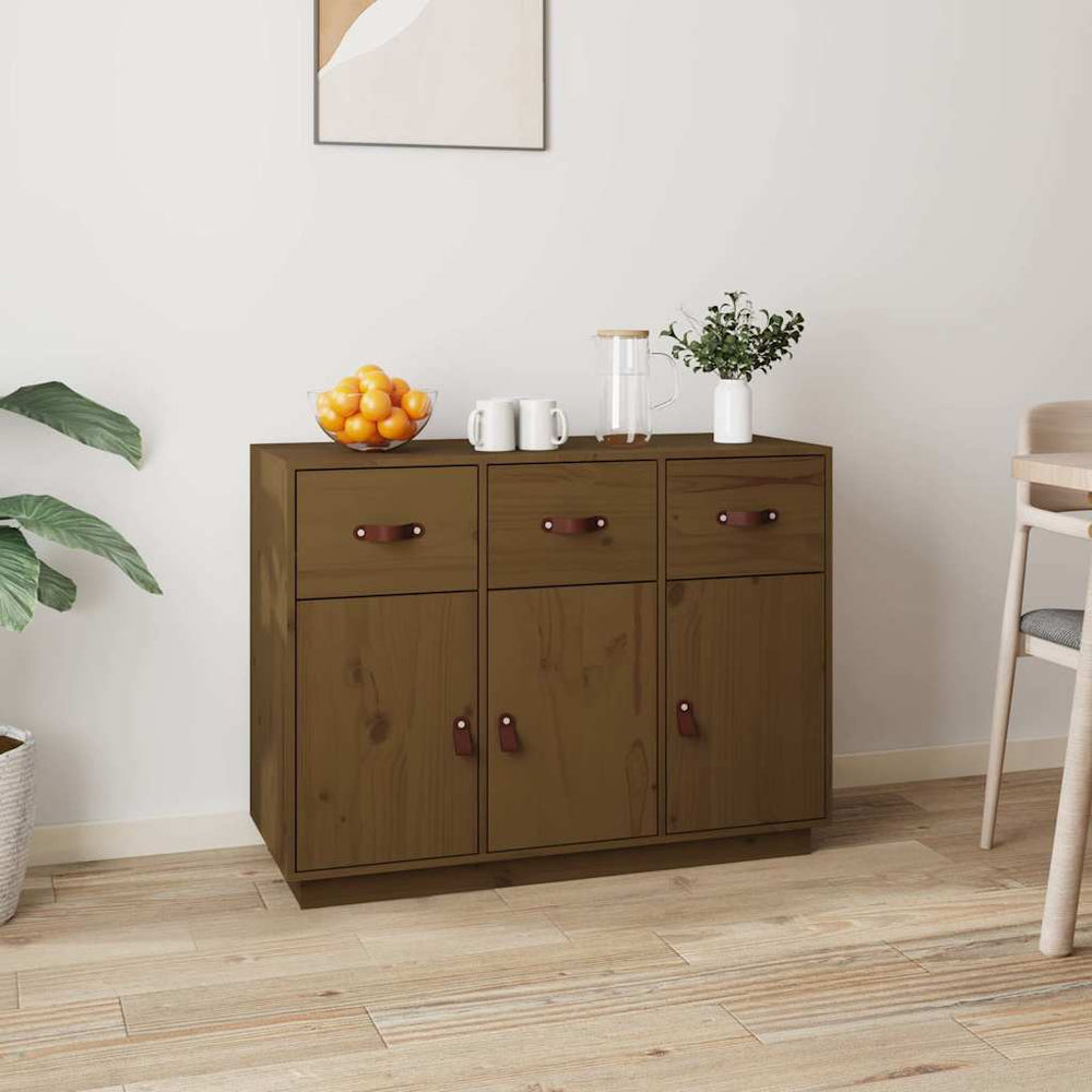 vidaXL Sideboard 100x40x75 cm Solid Wood Pine