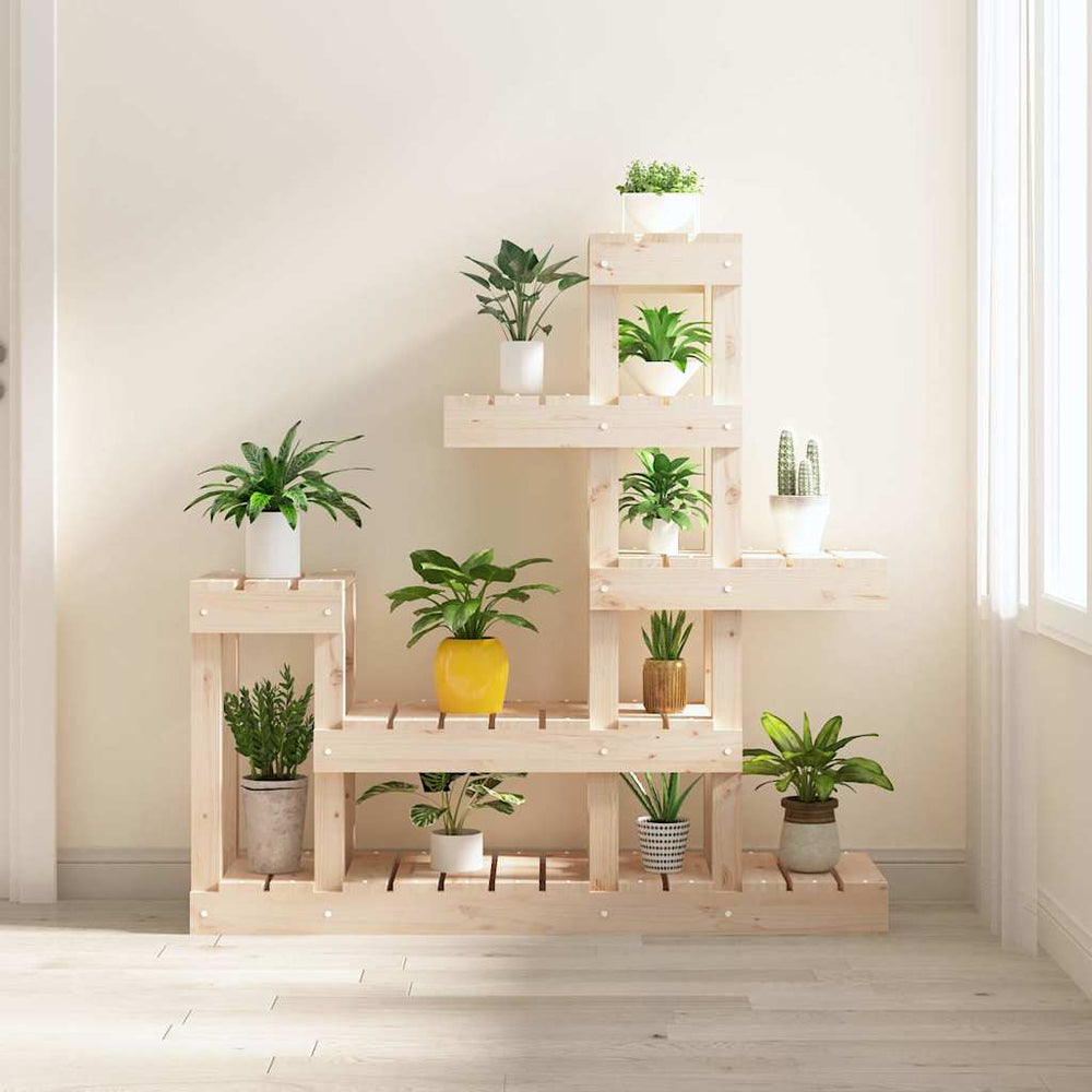 vidaXL Plant Stand 85x25x109.5 cm Solid Wood Pine