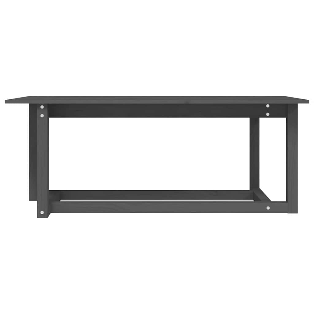 Coffee Table Solid Wood Pine Grey