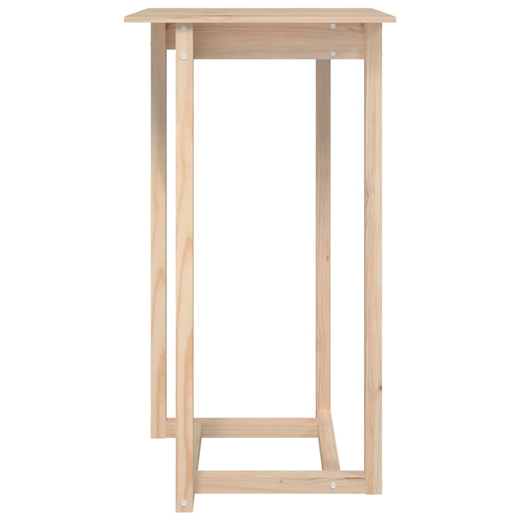 Bar Table Solid Wood Pine Natural 60 cm 60 cm