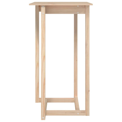 Bar Table Solid Wood Pine Natural 60 cm 60 cm