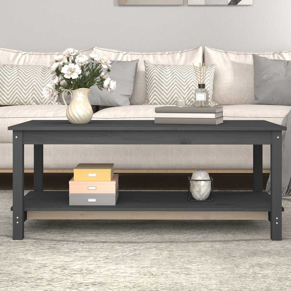 vidaXL Coffee Table Solid Wood Pine
