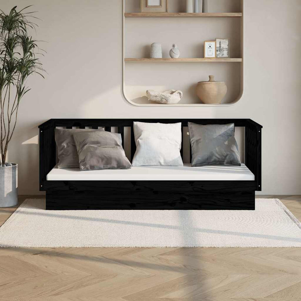 vidaXL Day Bed without Mattress Solid Wood Pine
