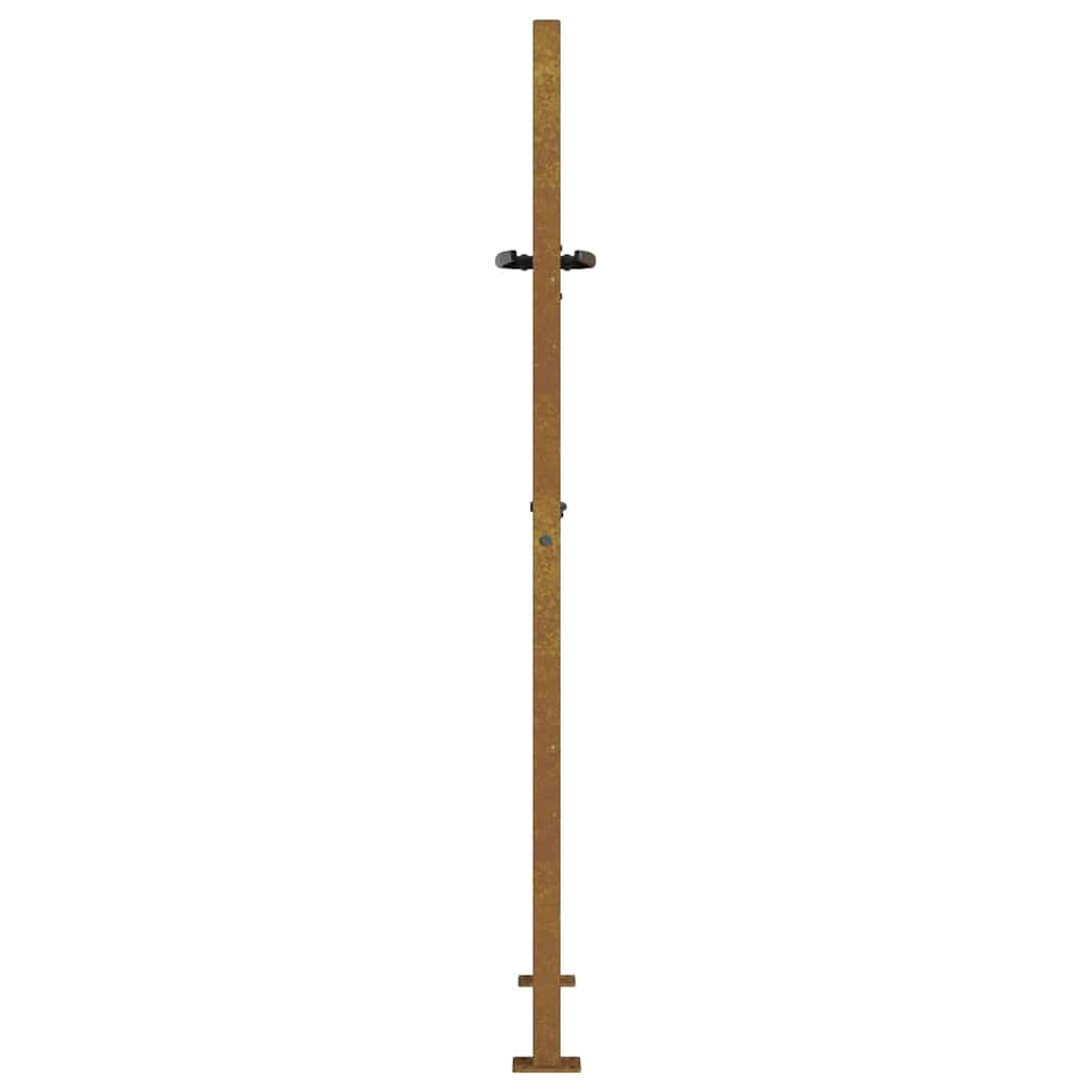 Garden Gate Corten Steel Bamboo Design 100 x 125 cm