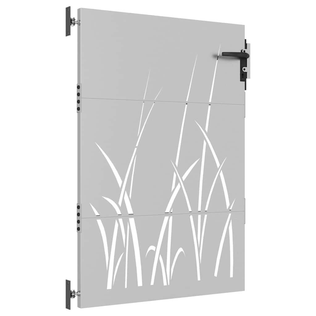Garden Gate Corten Steel Grass Design 85 x 125 cm